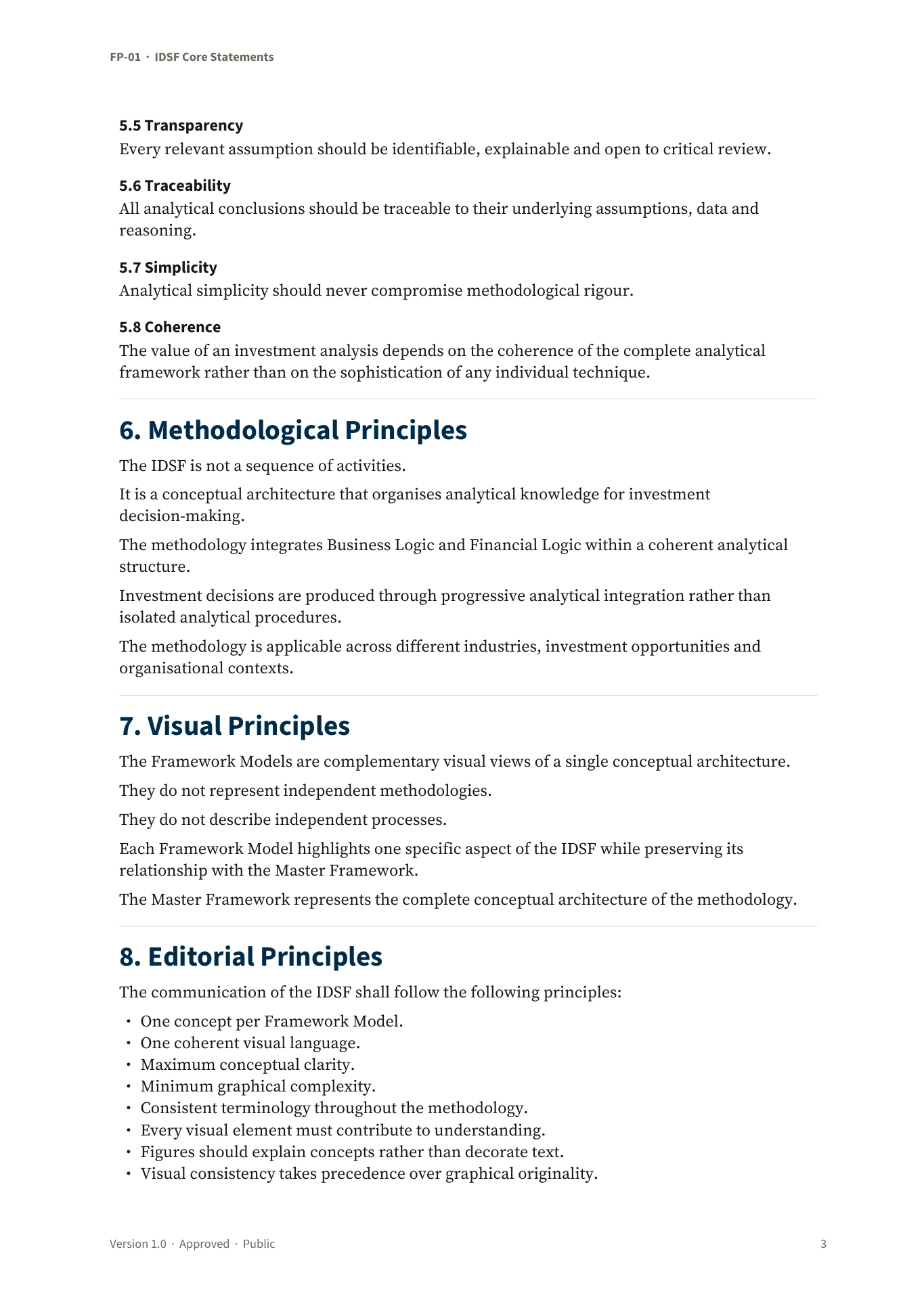 IDSF Core Statements — page 3 of 4