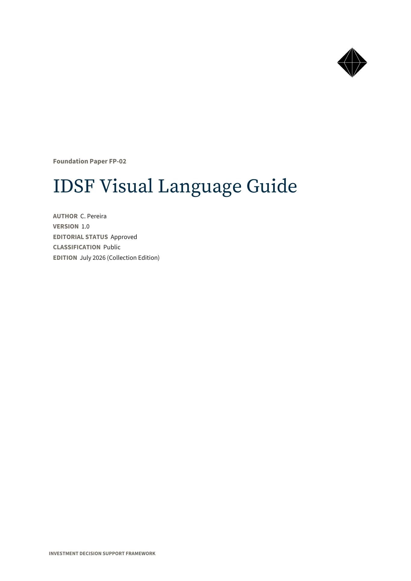 IDSF Visual Language Guide — publication preview