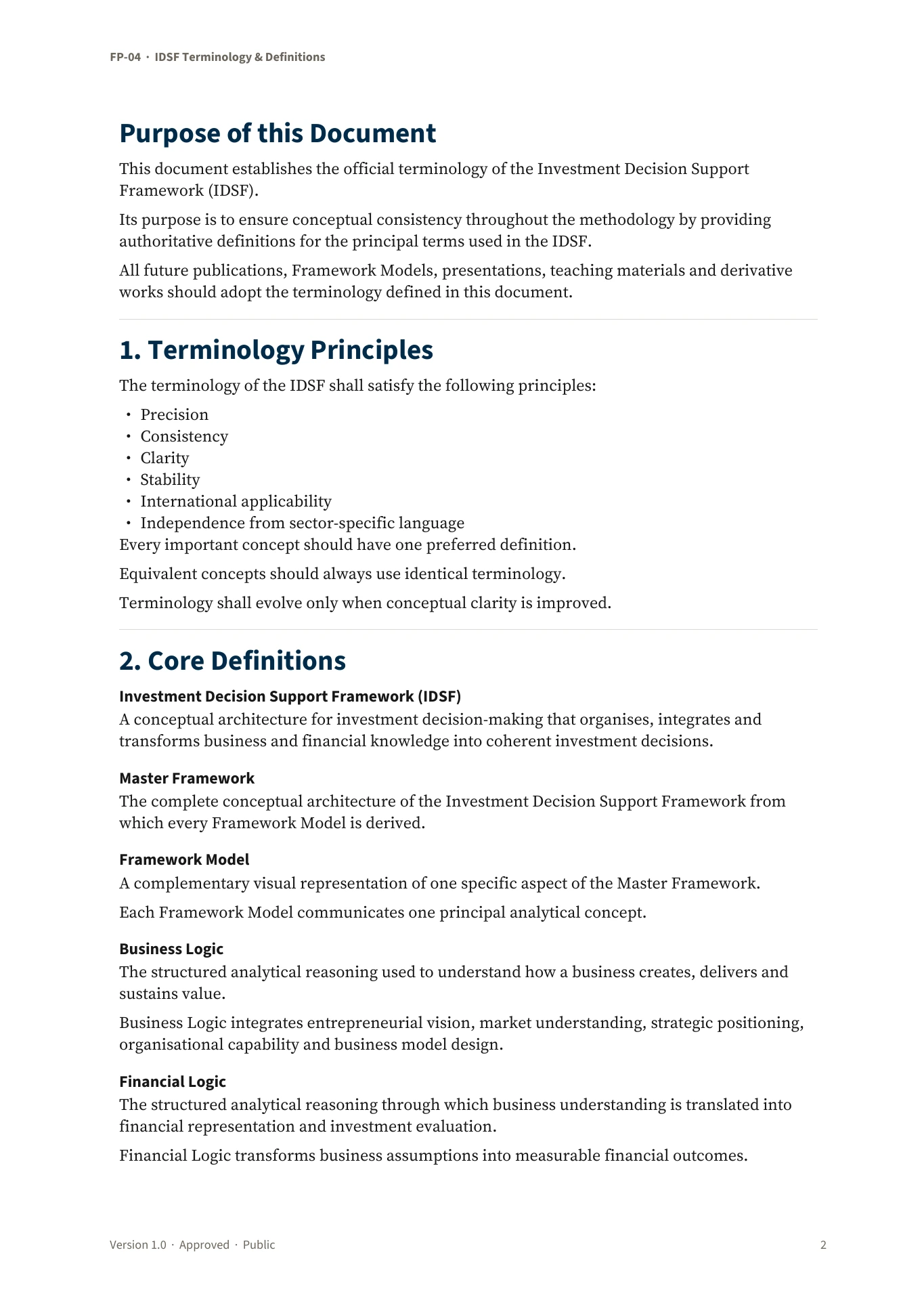 IDSF Terminology & Definitions — page 2 of 5