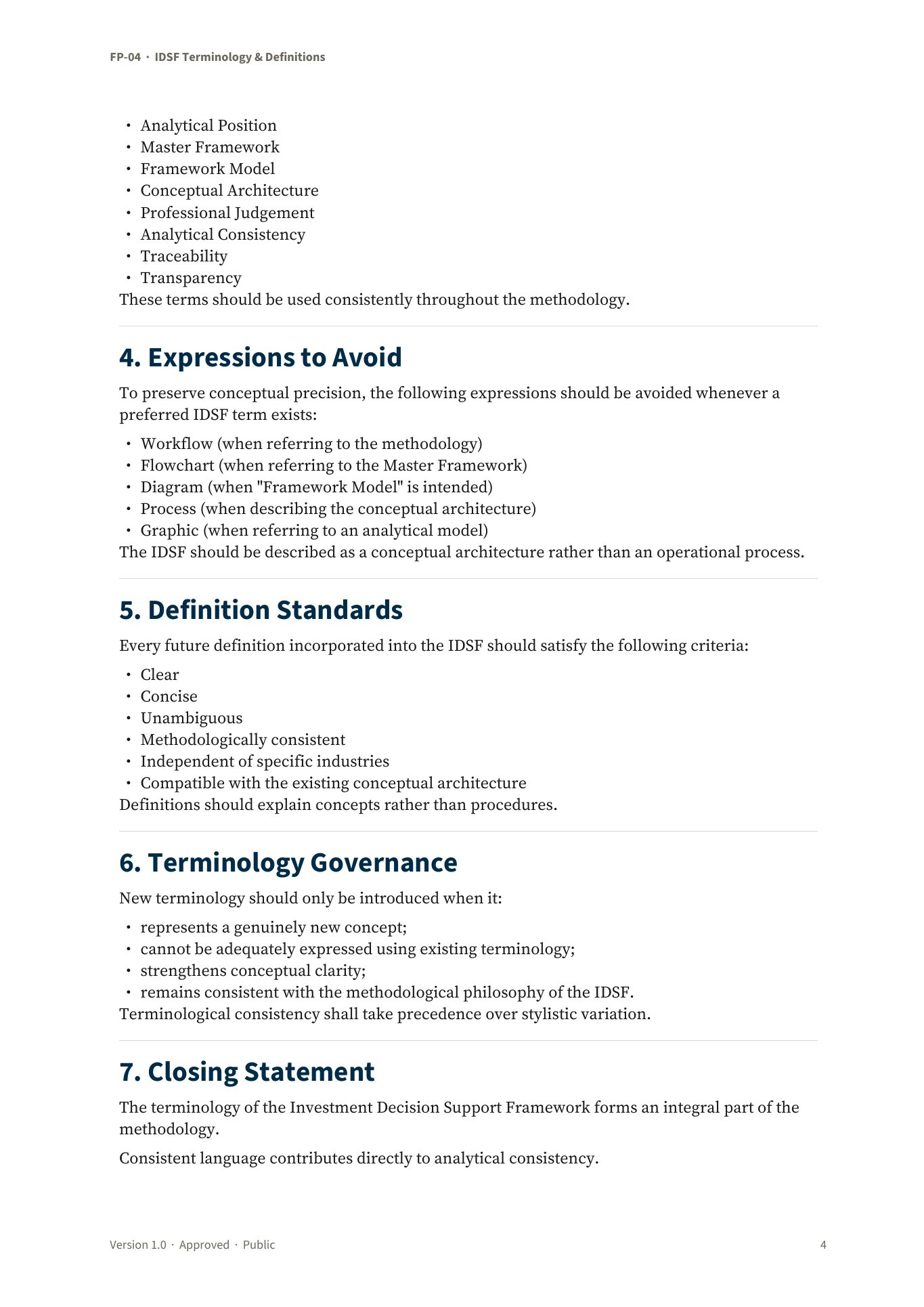 IDSF Terminology & Definitions — page 4 of 5
