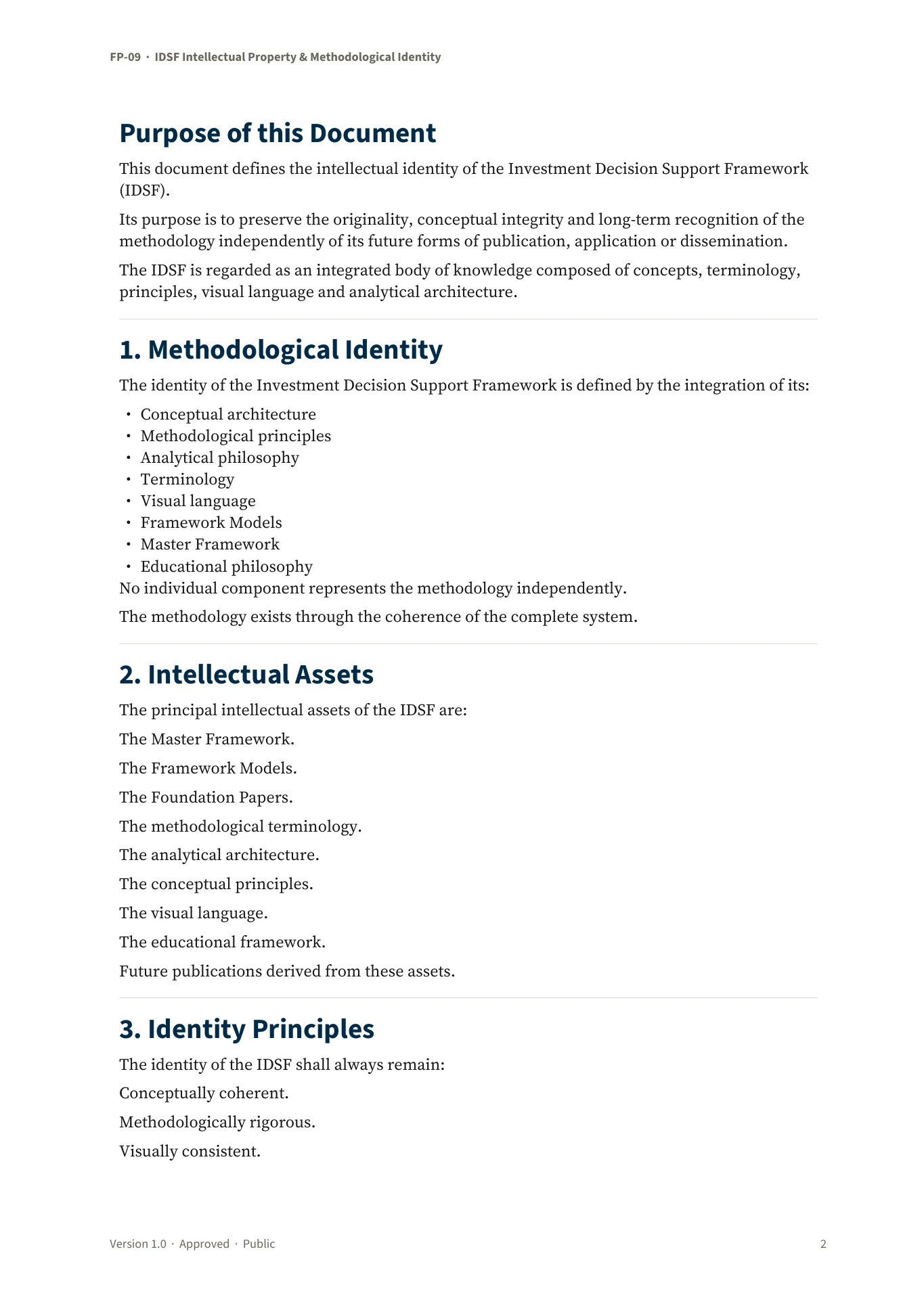 IDSF Intellectual Property & Methodological Identity — page 2 of 5